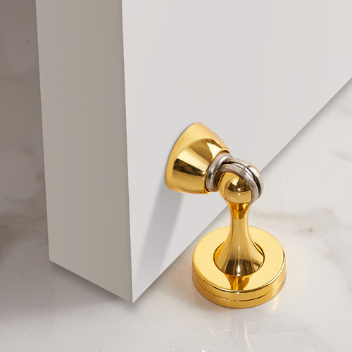 Zinc Alloy Door Stopper, Room Door Anti-Collision Device, Bathroom Silent Door Catch, Hotel Engineering Door, Resistor, Minimalist Luxury Wall Mount