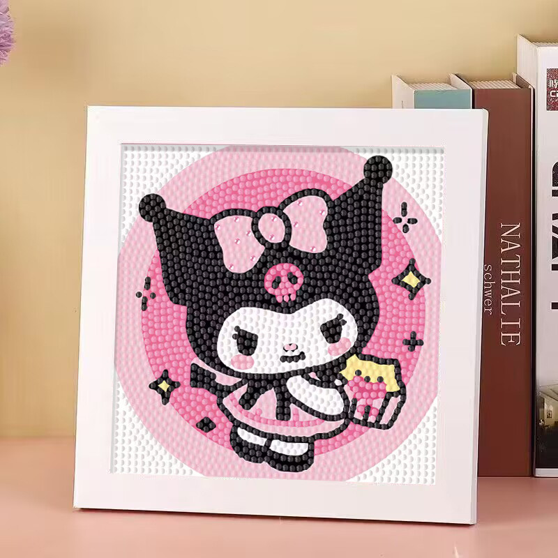 Kurumi Children's Diamond Sticker Handmade DIY Strawberry Bear Melodyti Framed Sticker Picture Birthday Gift
