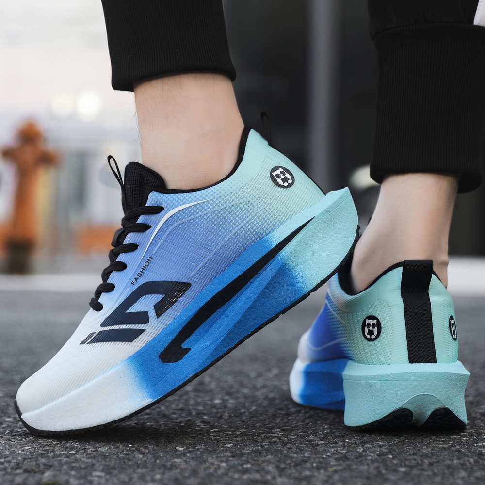 Nuevos zapatos deportivos de carreras de adhesión fría zapatos de viaje de moda transpirable y cómodos zapatos casuales de suela gruesa pareja