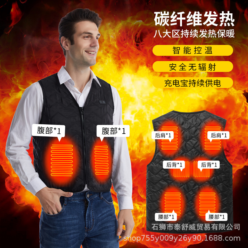 2026 Winter New Smart Heating Vest for Men and Women, Electric Heating Dual-Control Constant Temperature Heating Vest with Adjustable Temperature Settings