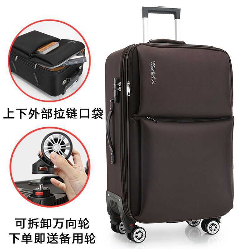 Método de maleta de viaje Oxford Bra-bar, maleta de moda para hombres y mujeres, maleta de estilo coreano, lienzo, caja de código, maleta de cuero.