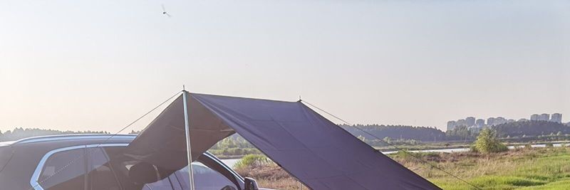 Rainproof and sunproof car side tent, outdoor camping tent for cars, SUV side tent, camping canopy