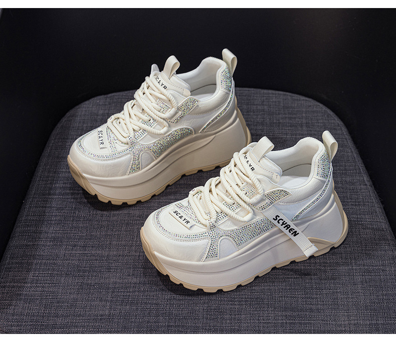 Giày sneaker nữ đế dày phong cách cổ điển phối lưới và da — Vàng lưới 5027-1, Đỏ da 5027, Xám lưới 5027-1, Đỏ lưới 5027-1 chi tiết 22