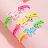 Bei Key специально для хороших друзей BFF Подружка Браслет Регулируемый Единорог Лошадь Радужная Веревка Детские Браслеты