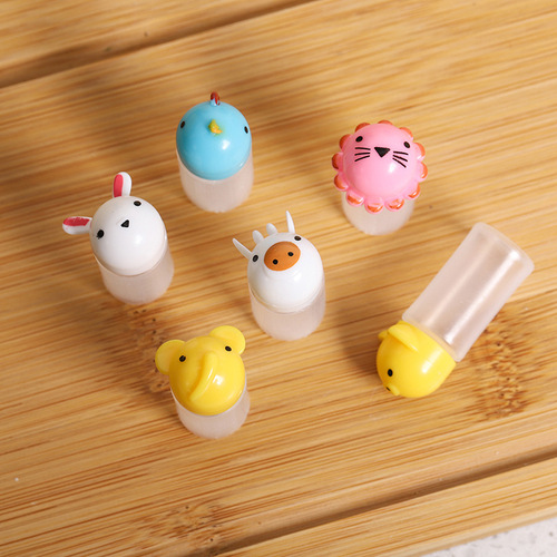 Mini sauce bottle picnic outdoor cartoon animal six-piece set ketchup salad dressing bottle squeeze sauce bottle