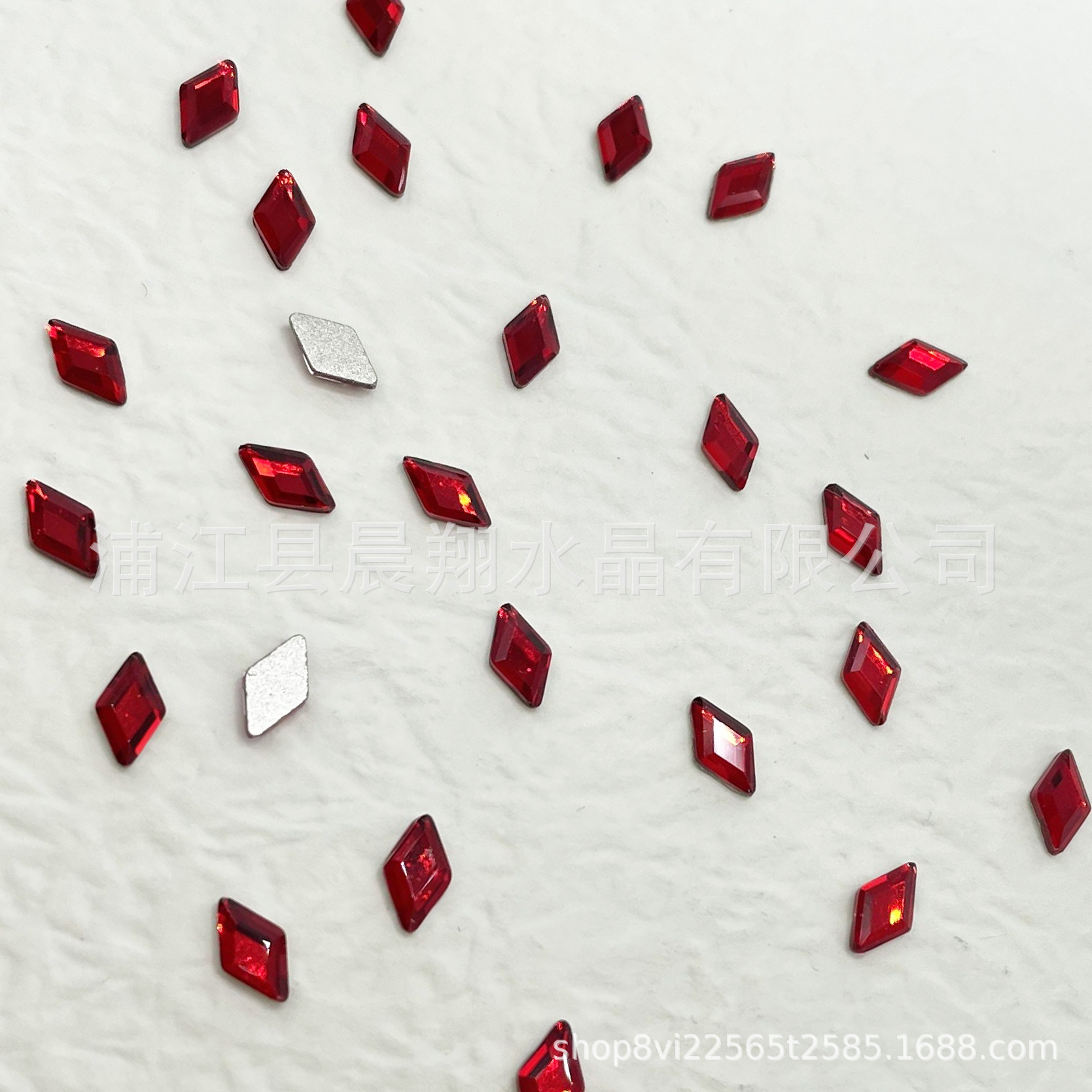 [보석 빨강] 2*4 다이아몬드