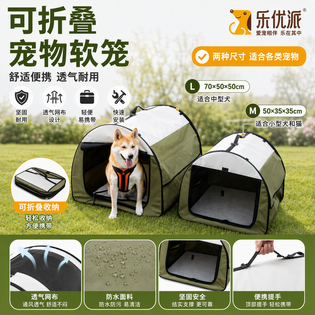 Caseta para perros para todas las estaciones, jaula grande para perros, caseta para gatos de gran espacio para exteriores que se puede montar en el coche, tienda de campaña para gatos semicerrada y lavable