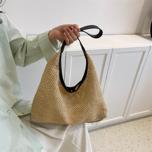 Bags for women summer  new style woven fashion straw bag beach bag large capacity crossbody bag texture shoulder bag