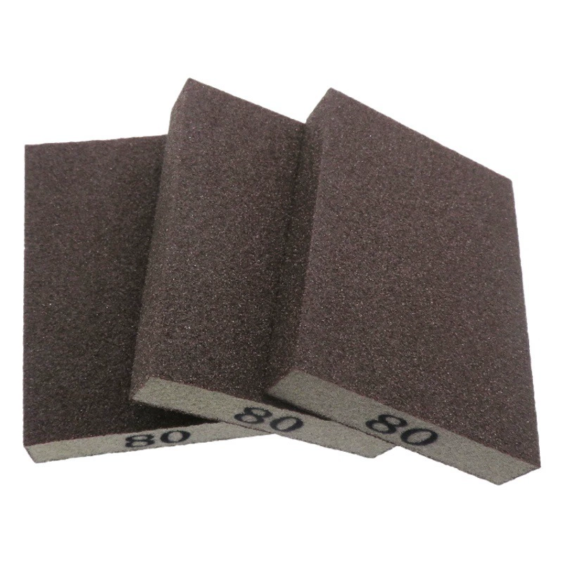 Производитель оптовая продажа губчатый шлифовальный блок 70*100 мм губчатый шлифовальный блок коричневый корунд деревообработка мебель полировальный блок губчатый шлифовальный блок