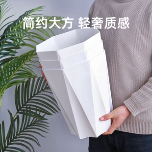♤ Large Household Flower Pot for Living Room, Thickened Plastic Potted Dracaena, Extra Large Resin Balcony Light Luxury Planting