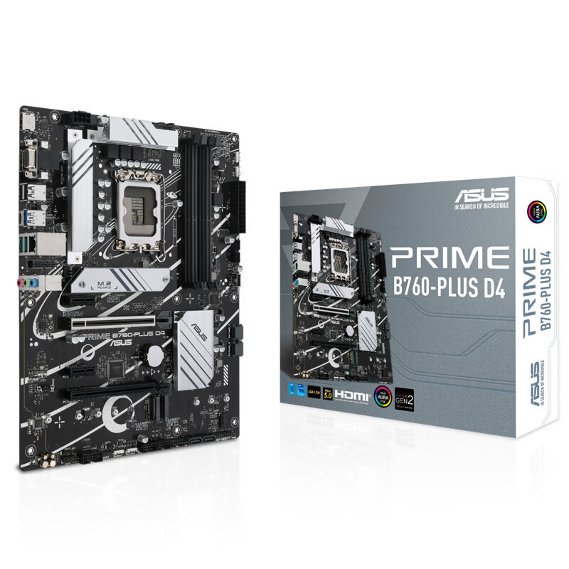 Asus Prime B760-Plus D4 Master Motherboard Supports I5 13600Kf 12/13 Generation Cpu