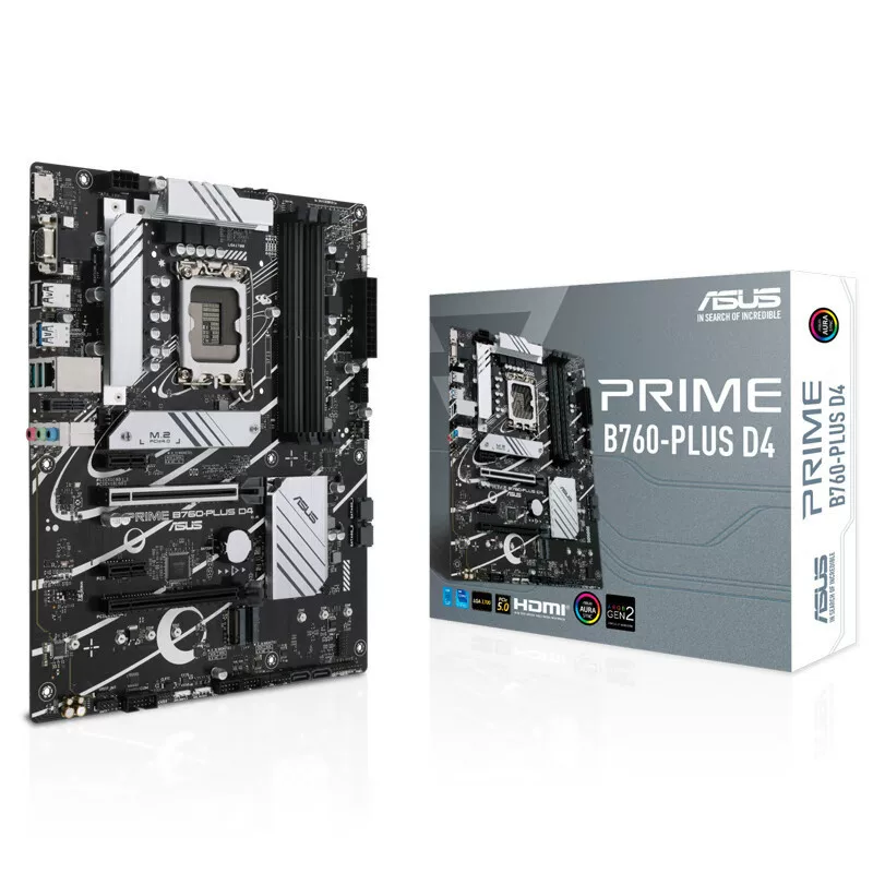 Материнская плата ASUS Prime B760-Plus D4 Master совместима с процессором i5 13600KF 12/13 поколения