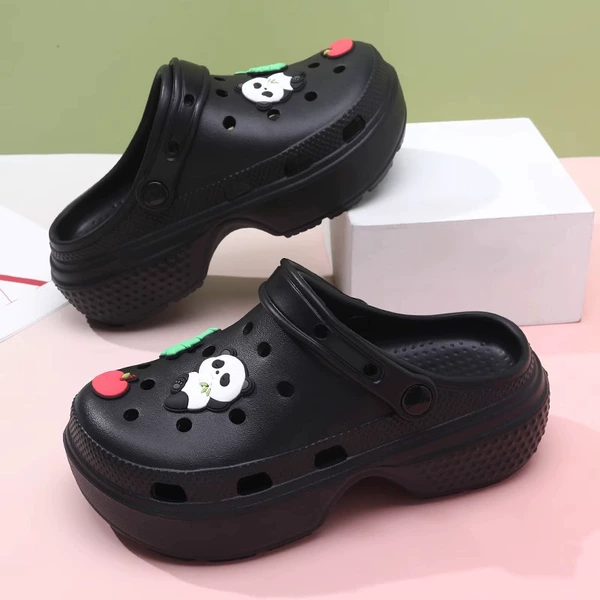 Apple, black, with little bears