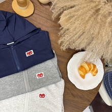 男女童宝宝卫衣秋冬季儿童男童连帽卫衣外套加绒博保暖连帽开衫