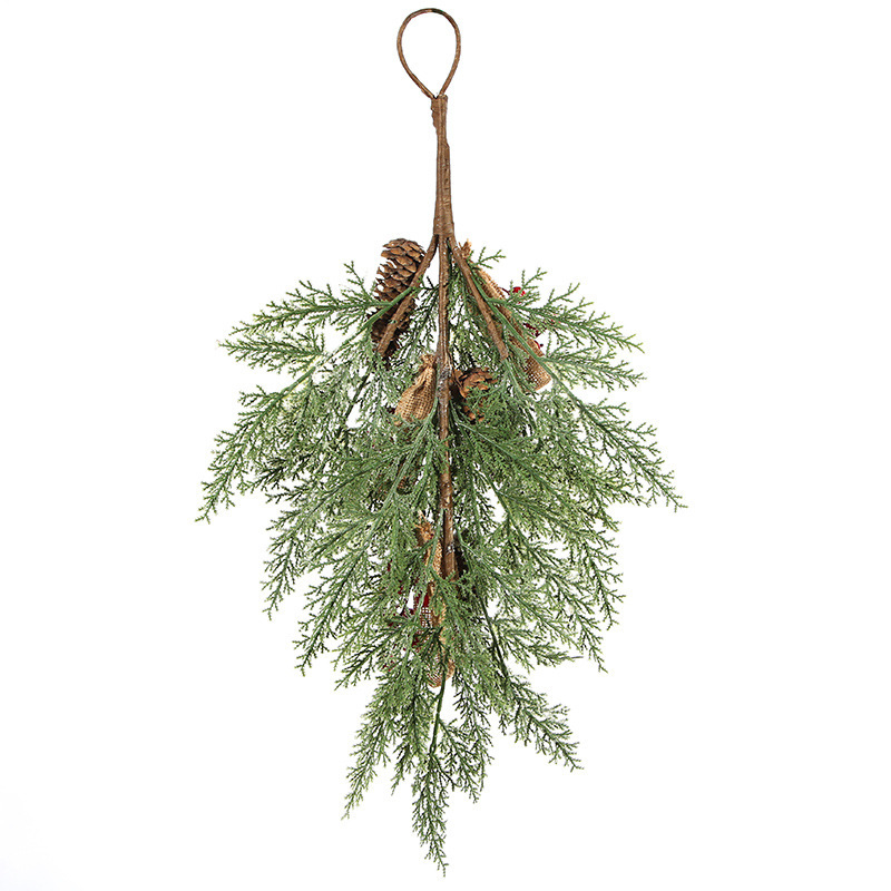 Decoración de Navidad de caña de Navidad colgante de pared guirnaldas de árbol de Navidad colgante escena de eventos decoración de ventanas colgante decoración