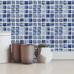 MSC044新款平面馬賽克風格仿真小瓷磚貼家居裝飾自粘即剝即離牆貼