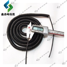 螺旋電纜1芯2芯3芯4芯彈簧線28awg線徑3.0mm現貨ROSH拉伸1-10米