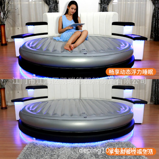 Manufacturer Wholesale Round mattress Double Inflatable Water Mattress Hotel and B&B can be equipped with water-based blow-air internet celebrity popular models