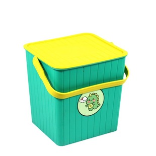 Factory wholesale portable square multi-purpose bucket color cartoon fishing bucket bathroom storage bucket can sit portable bucket