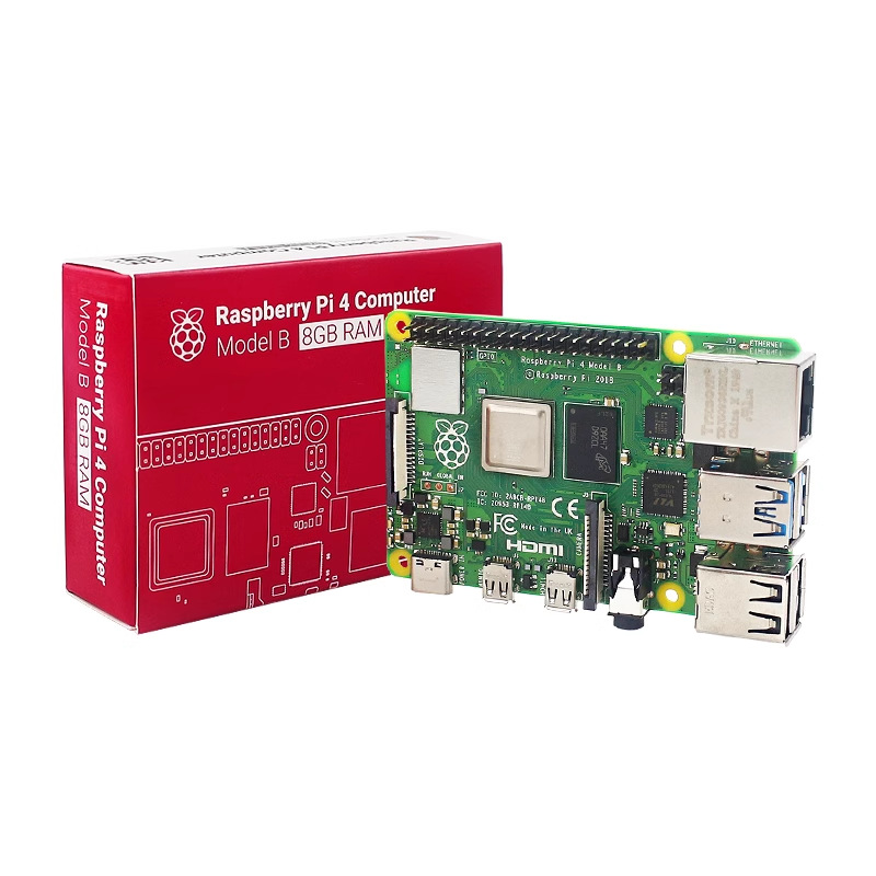 Однокристальный компьютер Raspberry Pi 4 Model B (RaspberryPi) — RAM 1/2/4/8 GB, питание USB-C, HDMI