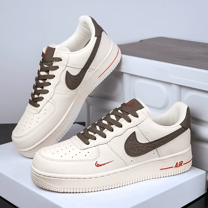 Кеды низкие (Nike) Air Force 1, белые, универсальные, размеры 36–45