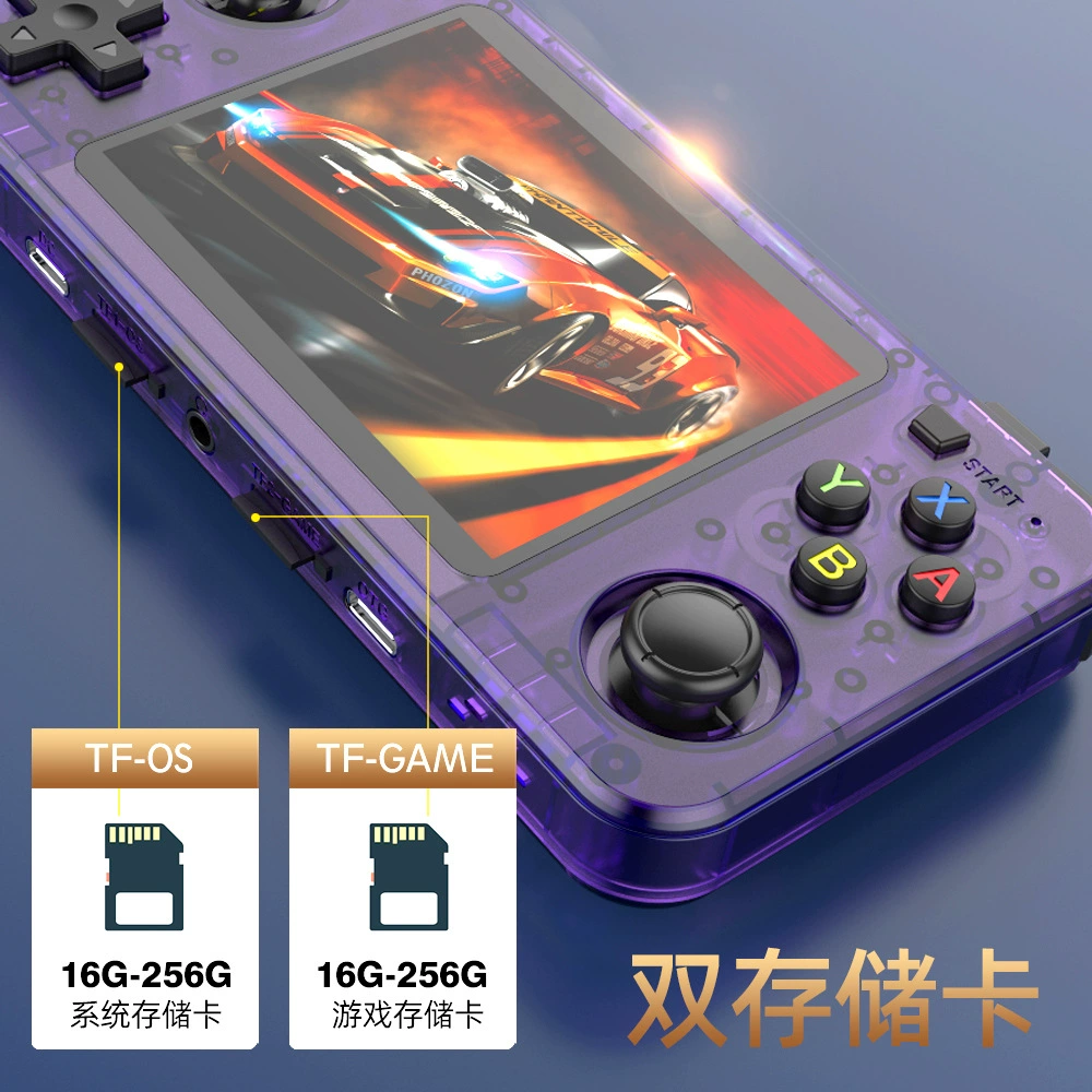 Портативная игровая консоль 2025 R36H с открытым исходным кодом, двойной джойстик, аркадная, HD большой экран, Linux, портативная PSP-подобная консоль