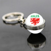 Football double-sided chain, glossy pendant, keychain, souvenir, 2022