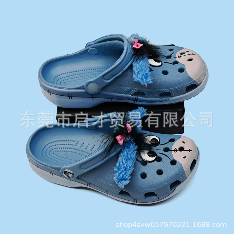 Cross nuevo Melody / Pokémon / Winnie the Pooh con zapatos de flores para niños antideslizantes zapatos de agujeros sandalias para niñas