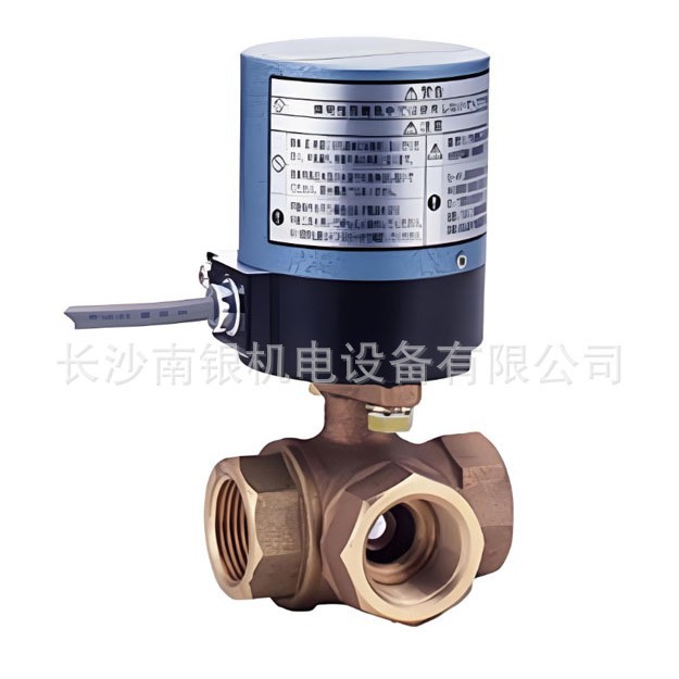 日本KITZ北泽EA100-TNE EA200-TNE电动螺纹黄铜三通球阀