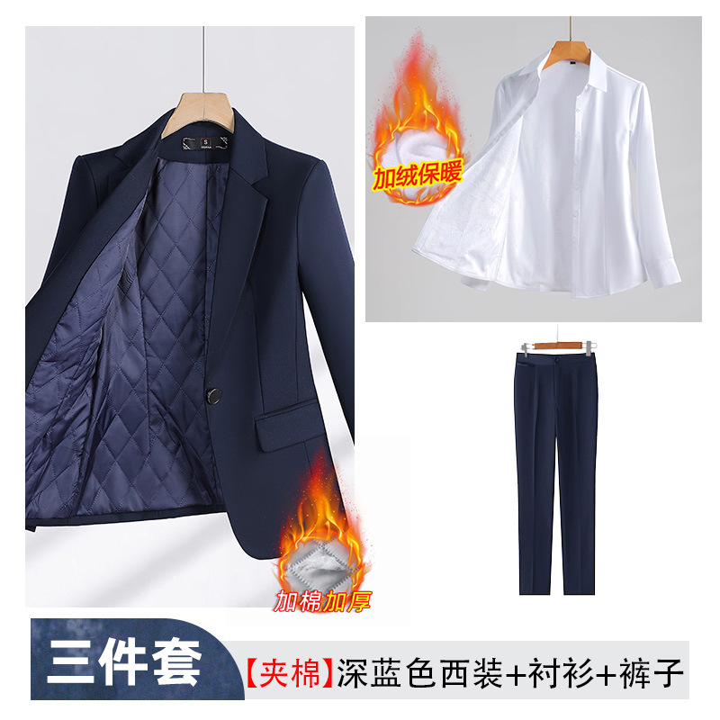 スーツのコートの女性春秋職業スーツの面接正装の気質のスーツのホテルのフロントの工装のマネージャーの作業服