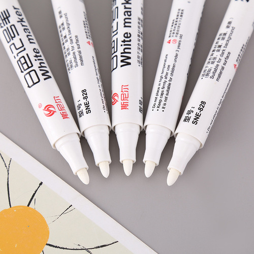 Snier white oil-based marker dark background board marker quick-drying paint pen marker pen wholesale