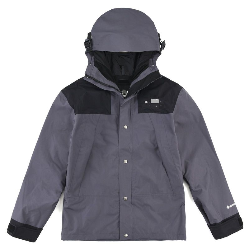 外贸1990冲锋衣男女美版北家登山服三合一户外防风情侣外套连帽|undefined