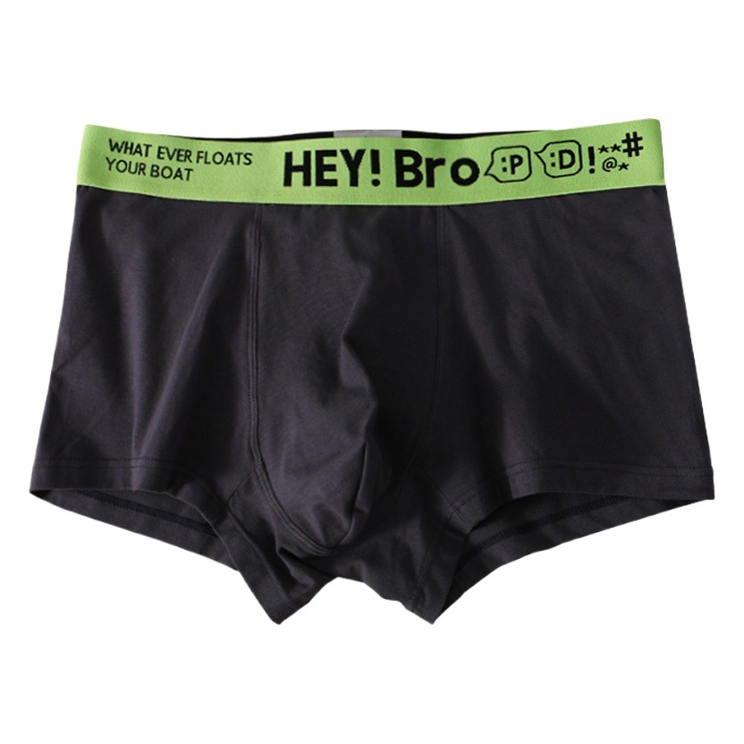 Ropa interior de algodón de los hombres deportes transpirable Boxer shorts adolescentes más tamaño Boxer shorts cabeza ropa interior niños