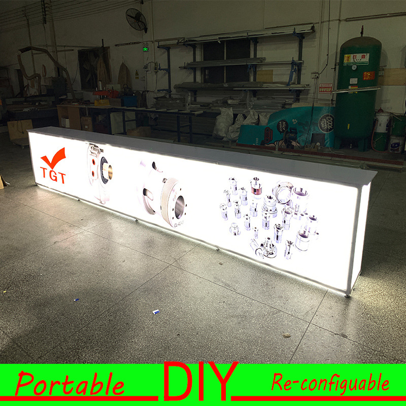 便携式led灯展台 灯具展示台展示柜可拆卸多功能DIY灯具展示架