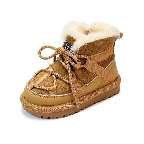 {15-30 sizes} Winter new children's snow boots, girls' snow cotton shoes, plus velvet warm boys' toddler shoes