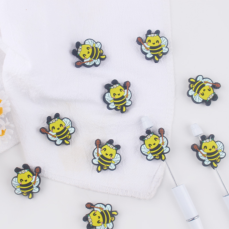 Productos creativos para bebés DIY abejas joyas de silicona tetas de bebé anti-caída cadena de dientes molares accesorios de pulsera de diente