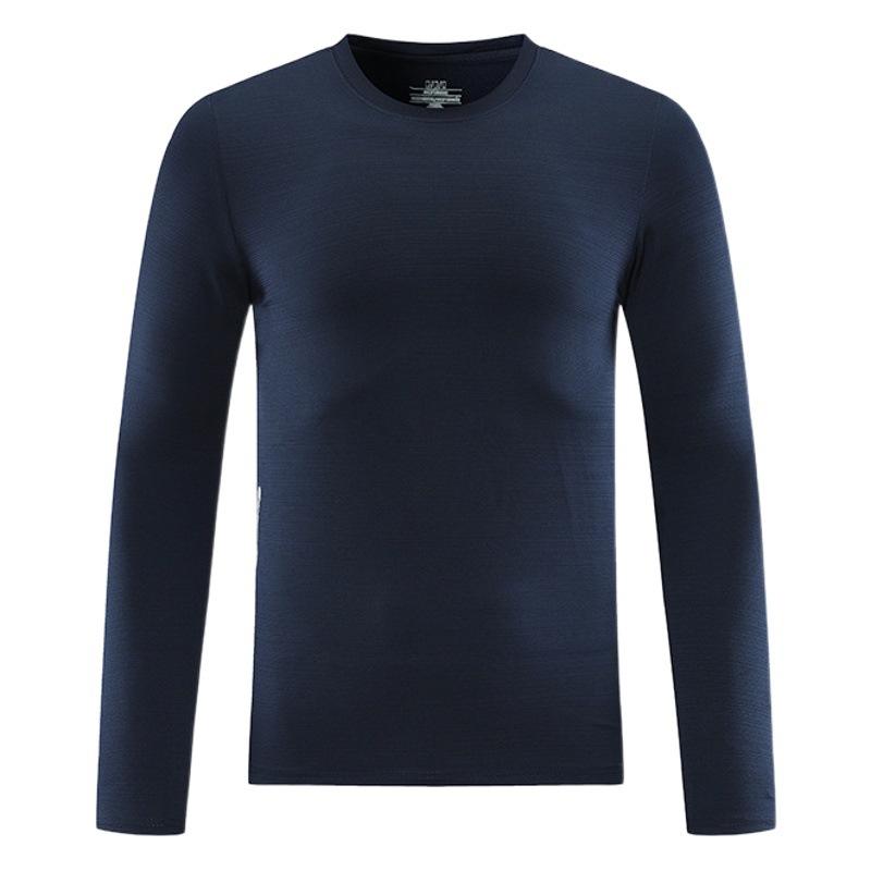 2022 otoño al aire libre de manga larga Camiseta de los hombres suéter casual camiseta suelta deportes running fitness cuello redondo Jersey top