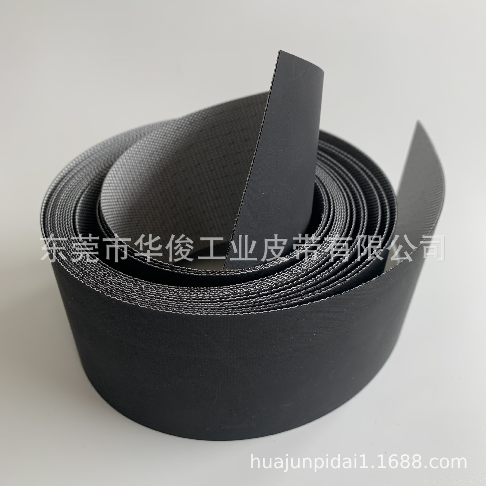 电子元器件输送带 高导电性输送带 中型输送机皮带 黑色PU输送带