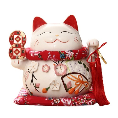 Lucky Cat Large Ornament Piggy Bank Shop Opening Gift Home Ornaments Creative Gifts Ceramic Crafts