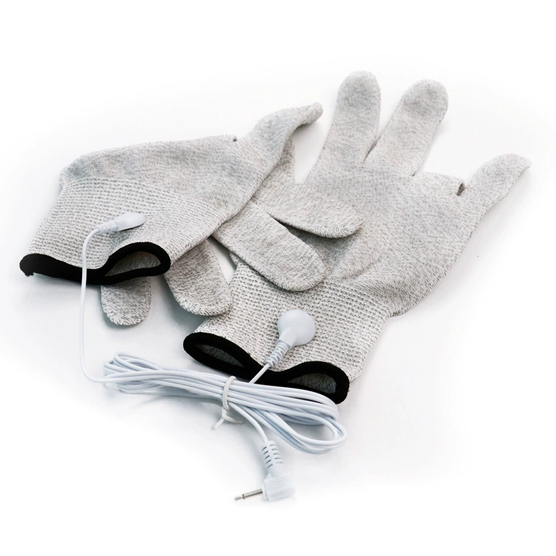 Universal massager silver fibre, gloves for hands