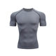 Domestic Size in stock Fitness Tight Abdominal Tinting Sports Body Shaping Breathable Quick-drying Training Top T-shirt Colorful Short Sleeve