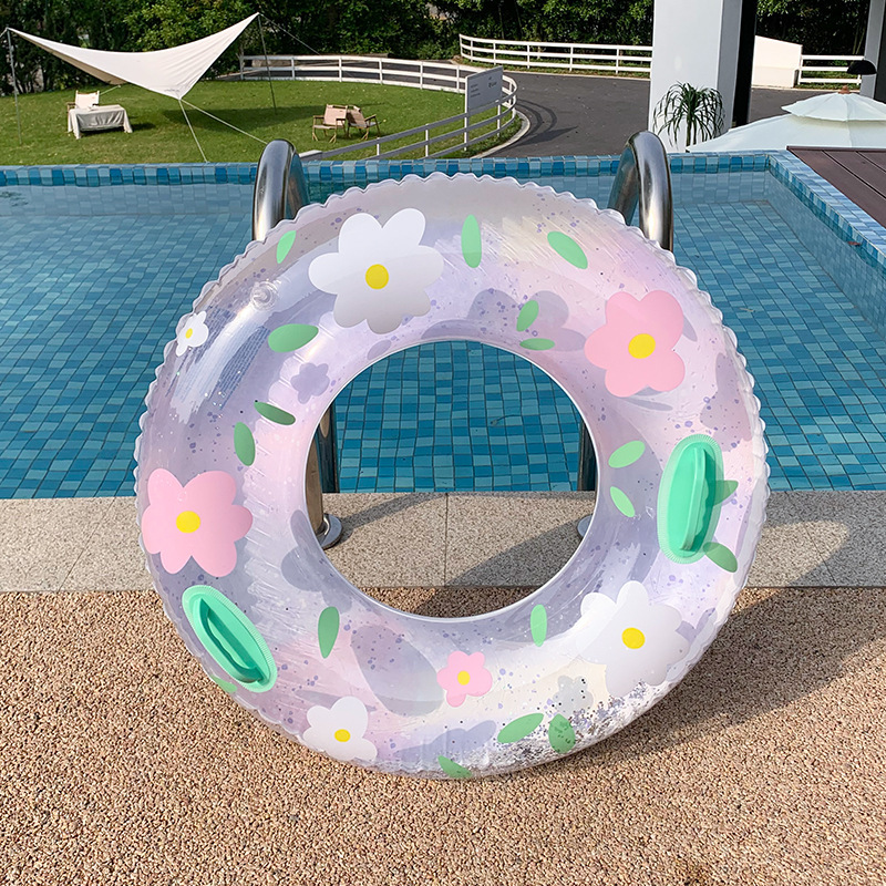 Anillo de natación para adultos con bolsas de aire dobles para hombres y mujeres con anillo de salvavidas anti-rollback para principiantes con anillo de flotación inflable en agua