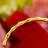 Live and cargo women's models high bamboo bracelet Vietnamese sand gold pure copper plating 24K real gold bone bamboo bracelet