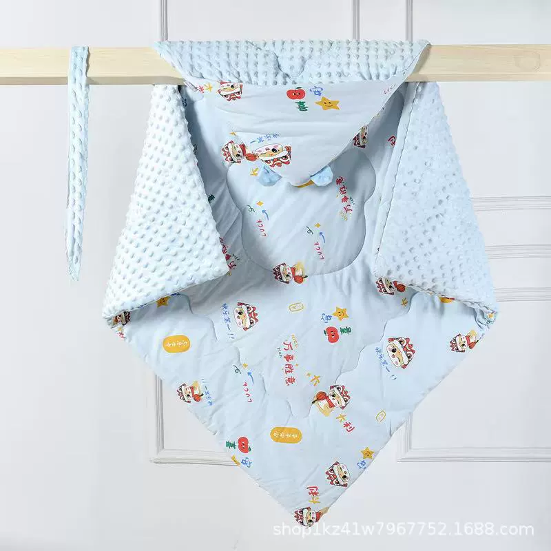 Cotton children's winter warm duvet for new born to go out