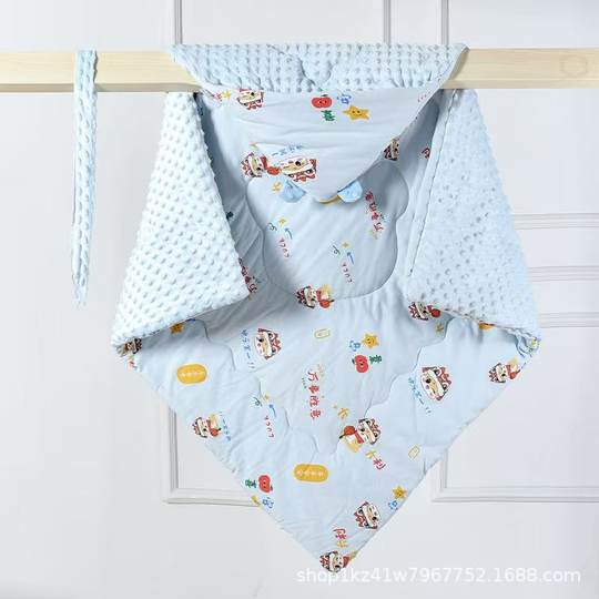 Newborn pure cotton quilt bean velvet baby quilt delivery room autumn and winter thickened out winter class a swaddling quilt