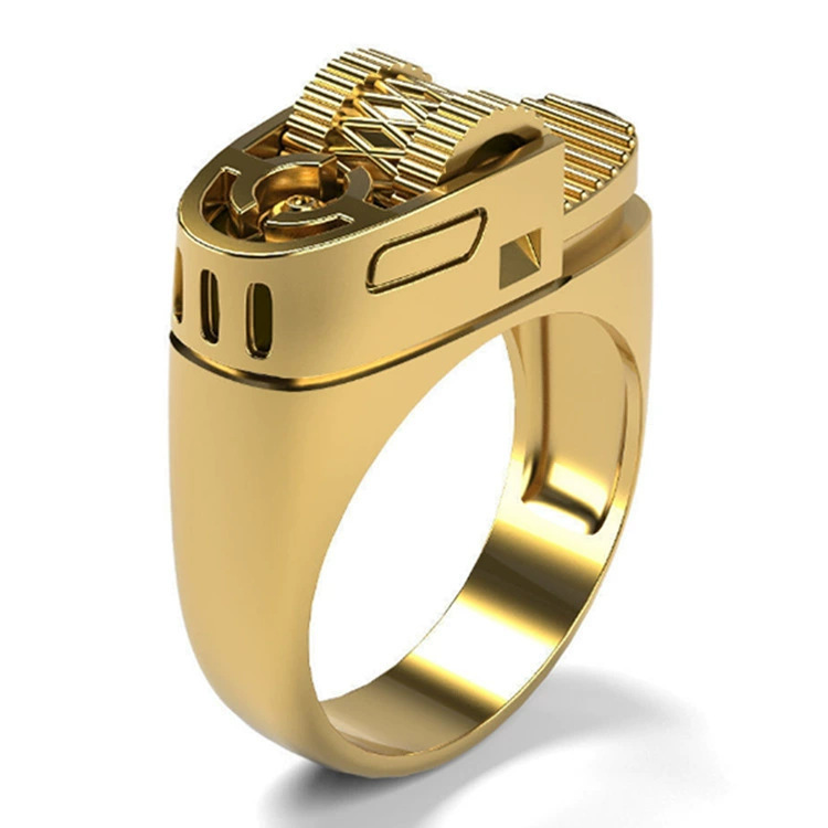 Aliexpress nuevo cross-border joyas de venta caliente joyas creativas personales encendedores anillo de modelado mayorista