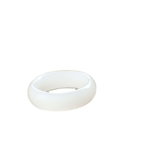 Xinjiang Hotan Jade White Jade Ring Women's Mutton Fat Jade White Jade Ring Men's and Women's Couple Ring Retro Jade Ring