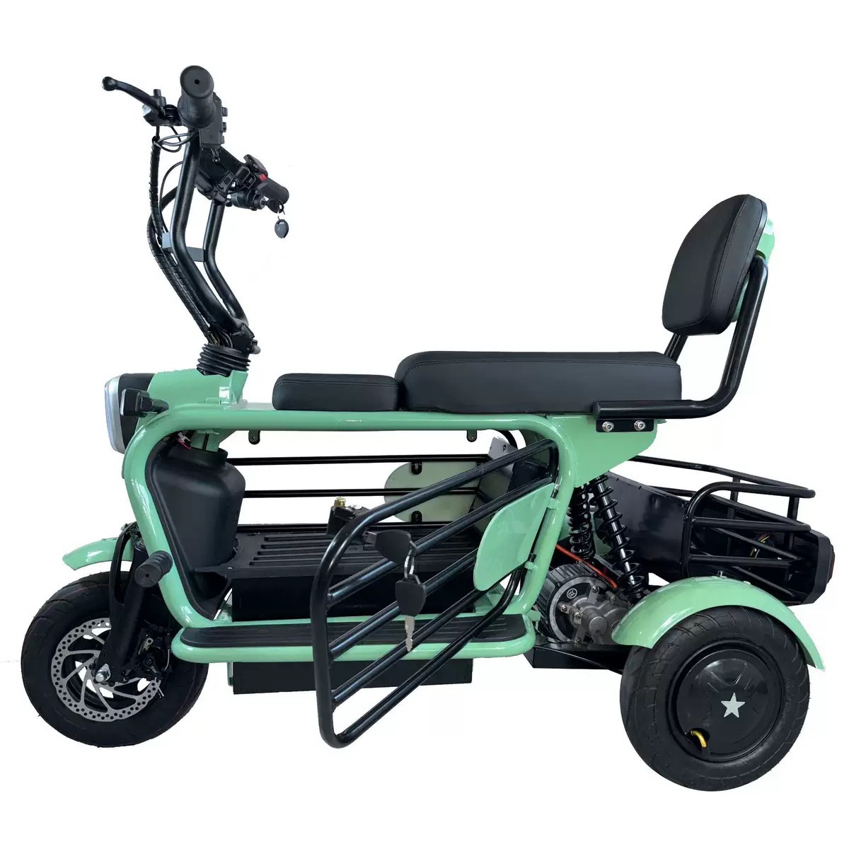 Electric three-wheeled bike for elderly for adults for men and women
