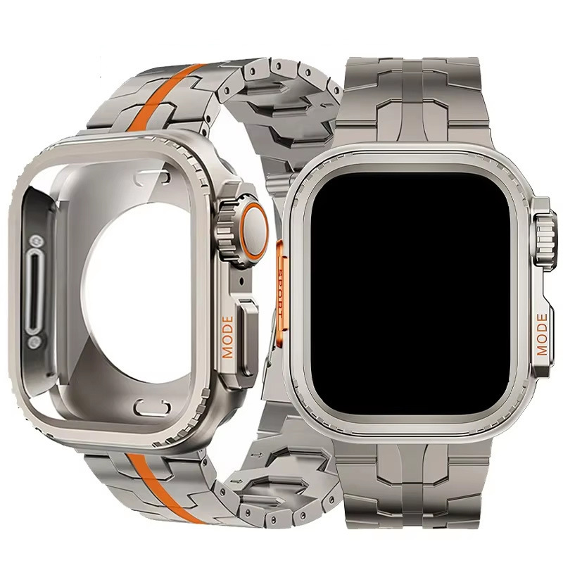 Suitable for Apple Watch Ultra Se Watch Titanium Metal Strap to Metal Case Set in Seconds Suitable for Apple Watch Ultra Se Watch Titanium Metal Strap to Metal Case Set in Seconds