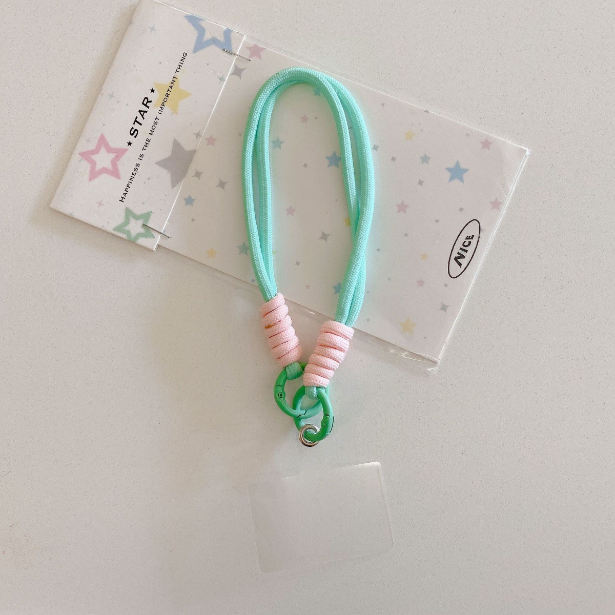 InsFeng nuevo tipo de colgante de color simple a prueba de pérdida de cuerdas de muñeca llaveras cuerdas tejidas a mano doble hebilla cuerdas de mano